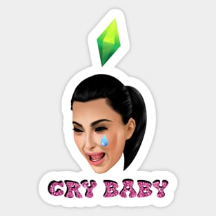 KIM CRY MEME Sticker